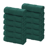 Roma Cotton Ribbed Textured Soft Face Towels/ Washcloths, Set of 12 - Face Towel by Superior