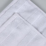 Roma Cotton Ribbed Textured Soft Face Towels/ Washcloths, Set of 12 - Face Towel by Superior