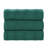 Roma Cotton Ribbed Textured Soft Highly Absorbent Bath Towel Set of 3 - Bath Towel by Superior