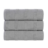 Roma Cotton Ribbed Textured Soft Highly Absorbent Bath Towel Set of 3 - Bath Towel by Superior