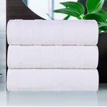 Roma Cotton Ribbed Textured Soft Highly Absorbent Bath Towel Set of 3 - Bath Towel by Superior