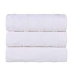 Roma Cotton Ribbed Textured Soft Highly Absorbent Bath Towel Set of 3 - Bath Towel by Superior