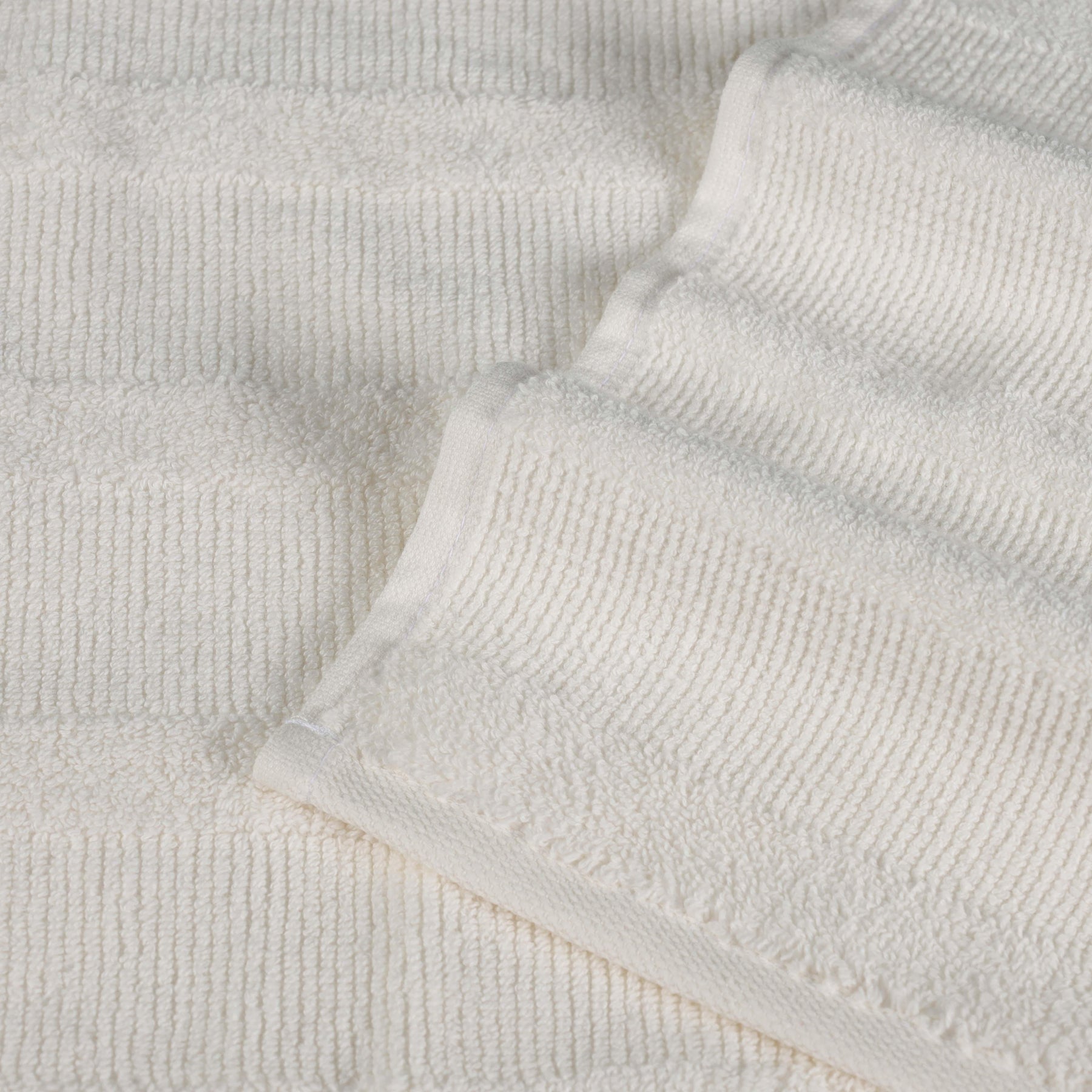 Roma Cotton Ribbed Textured Soft Highly Absorbent Bath Towel Set of 3 - Bath Towel by Superior