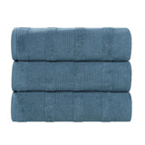 Roma Cotton Ribbed Textured Soft Highly Absorbent Bath Towel Set of 3 - Bath Towel by Superior