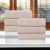 Roma Cotton Ribbed Textured Soft Highly Absorbent Hand Towel Set of 6 - Hand Towel by Superior