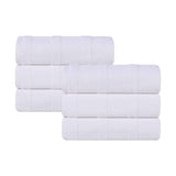 Roma Cotton Ribbed Textured Soft Highly Absorbent Hand Towel Set of 6 - Hand Towel by Superior