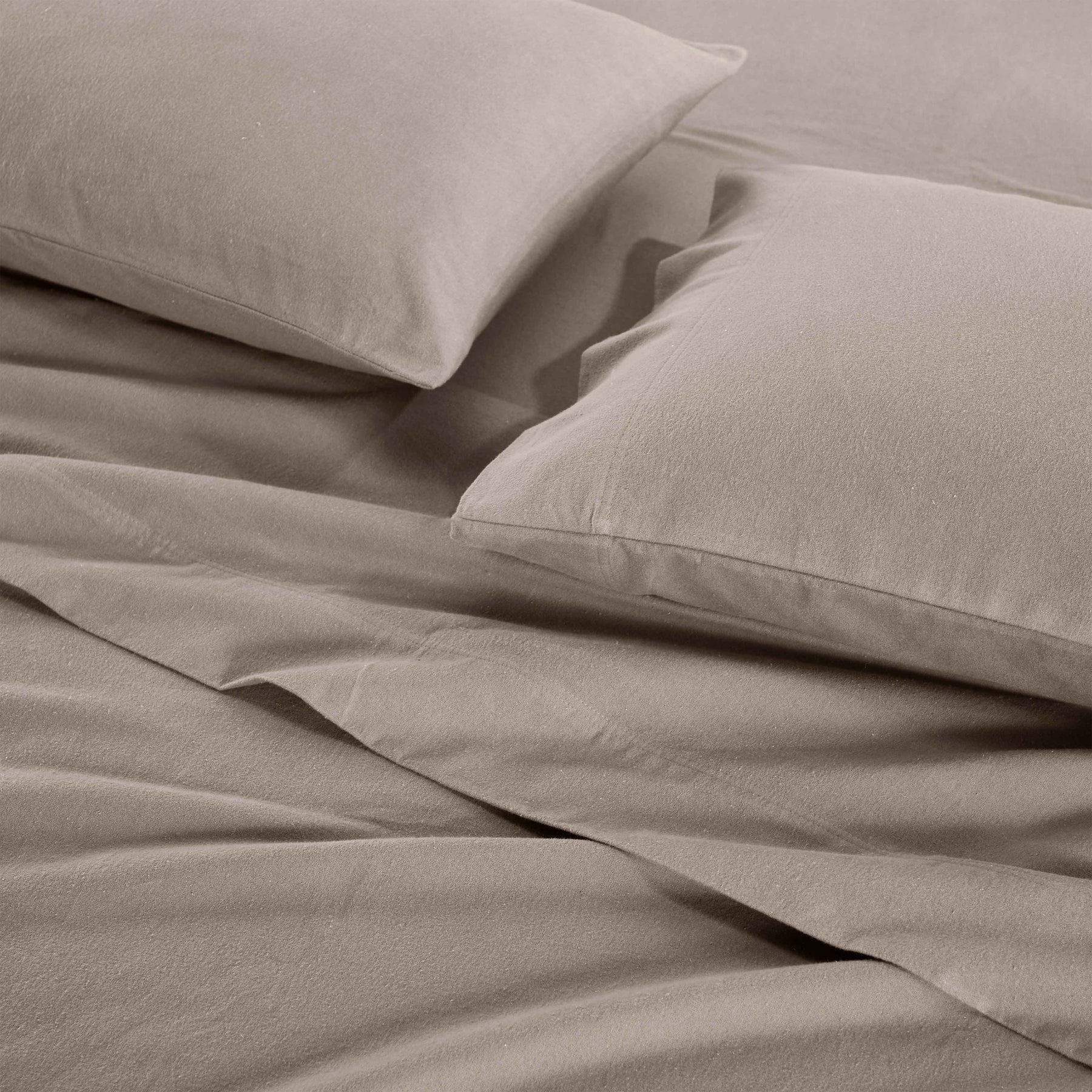 Rome Flannel Cotton Solid Deep Pocket Fuzzy Warm Sheet Set - Sheet Set by Superior