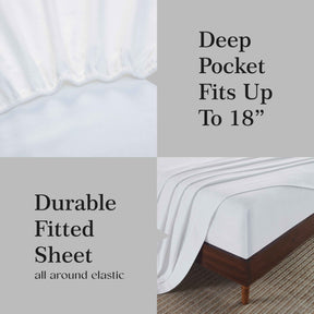 Rome Flannel Cotton Solid Deep Pocket Fuzzy Warm Sheet Set - Sheet Set by Superior