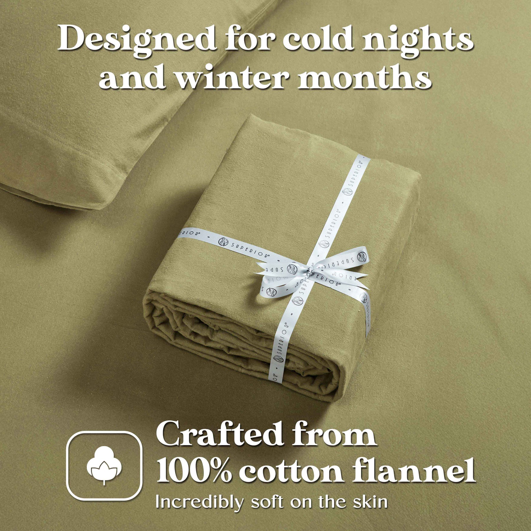 Rome Flannel Cotton Solid Deep Pocket Fuzzy Warm Sheet Set - Sheet Set by Superior