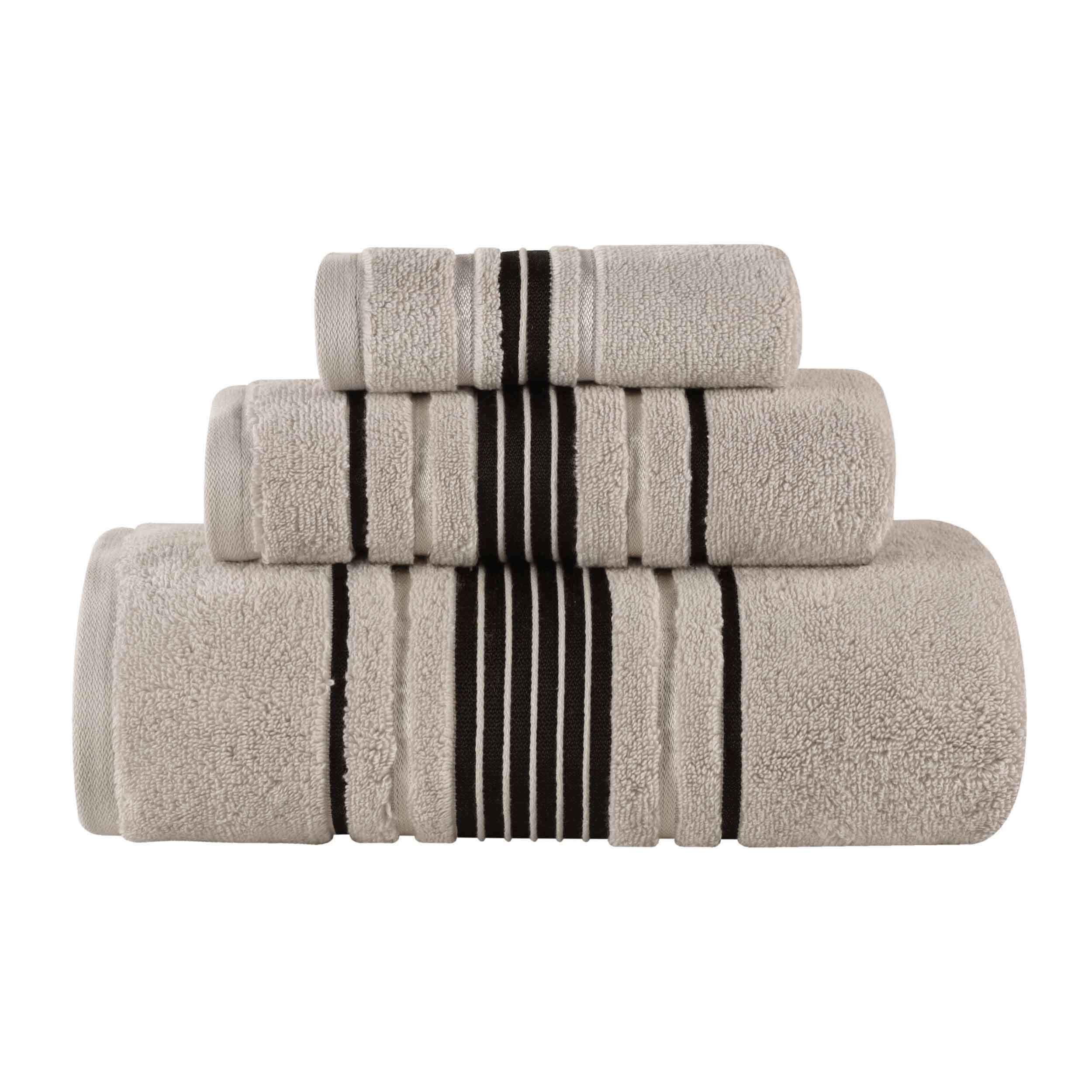 Sadie Zero Twist Cotton Solid Absorbent 3 Piece Towel Set - Towel Set by Superior