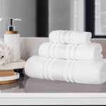 Sadie Zero Twist Cotton Solid Absorbent 3 Piece Towel Set - Towel Set by Superior