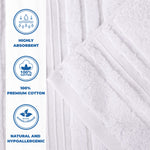 Sadie Zero Twist Cotton Solid Absorbent 3 Piece Towel Set - Towel Set by Superior