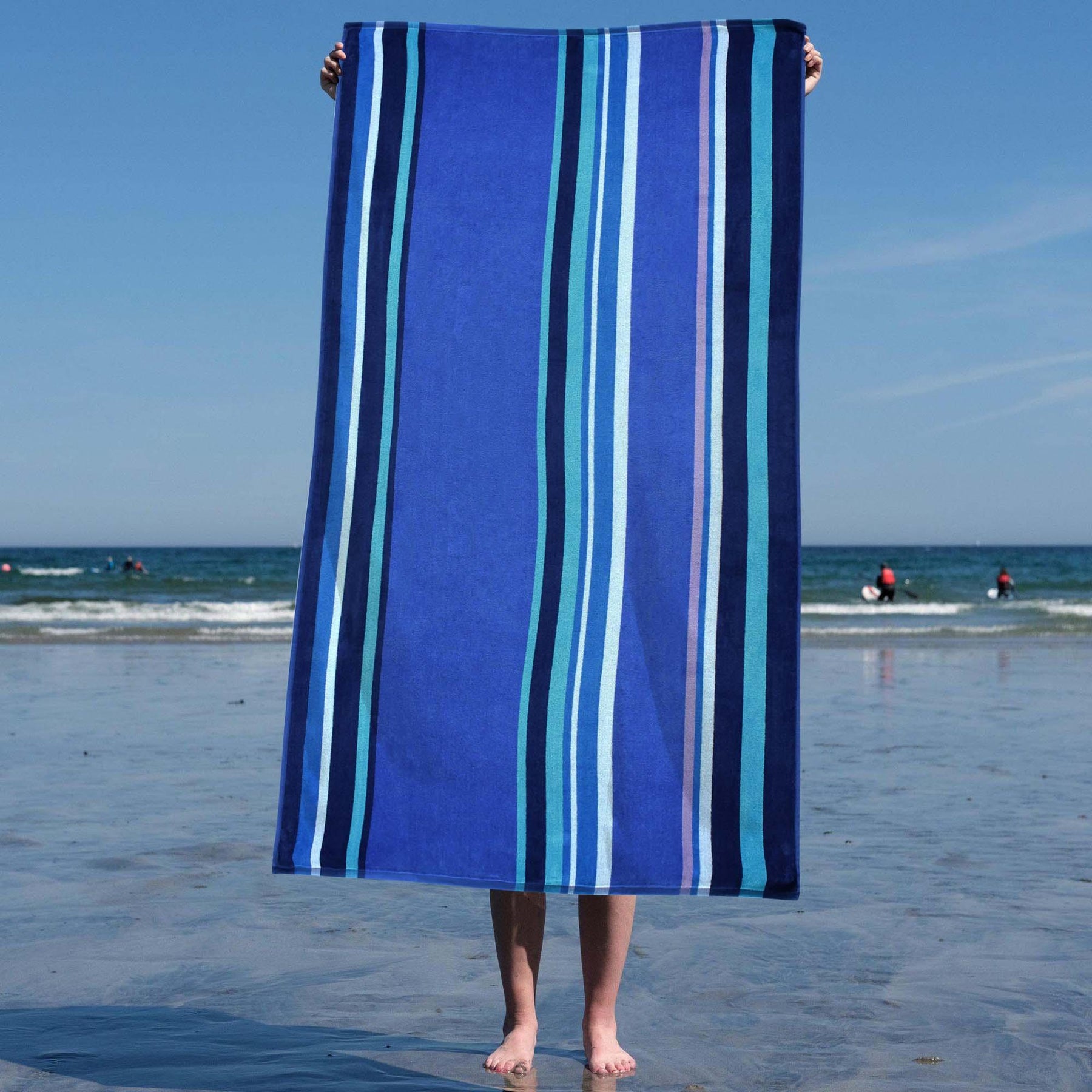 Seafina Oversized Cotton 2 Piece Beach Towel Set - Beach Towel by Superior