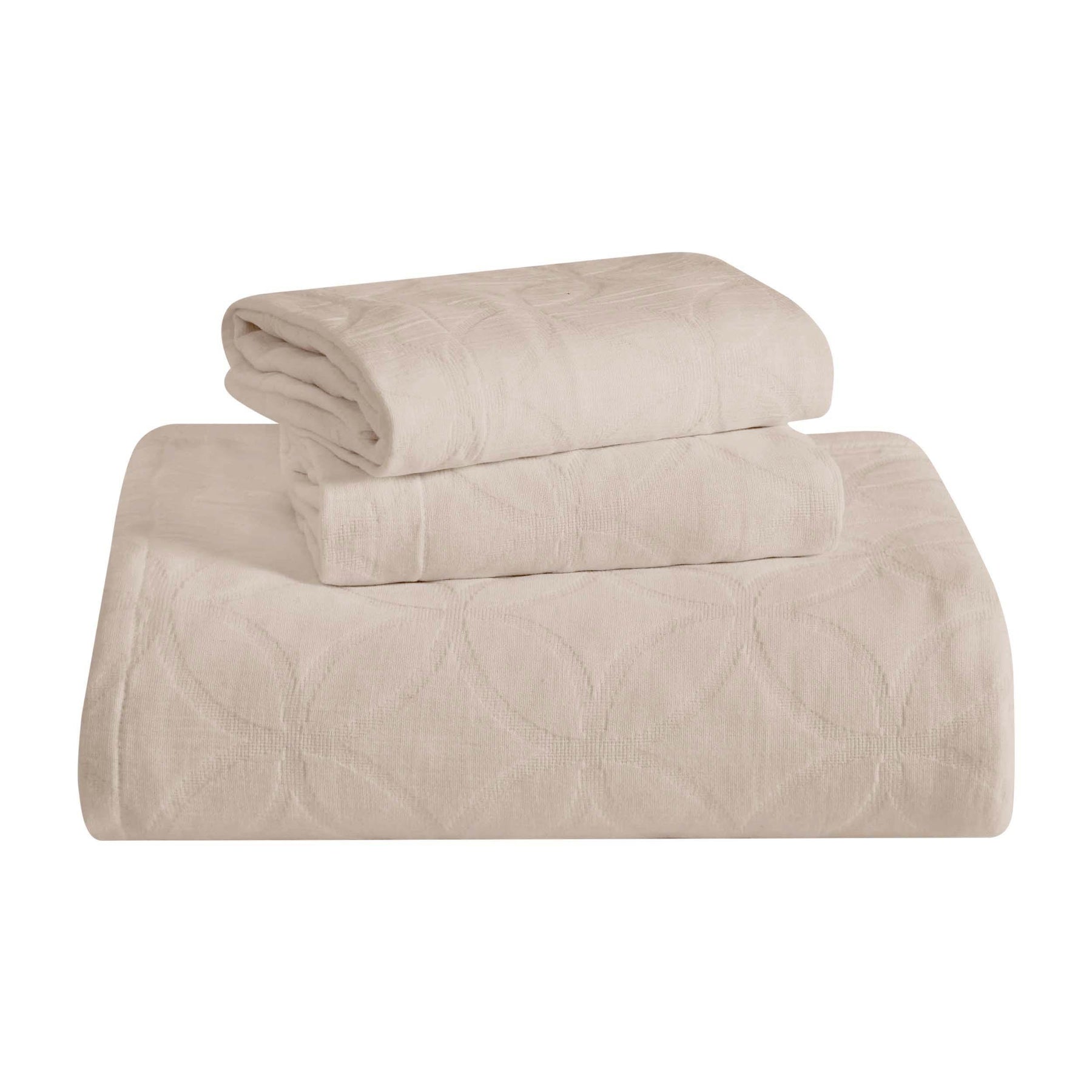 Serenity Cotton Matelasse Celtic Circle Airy Bedspread Set - Bedspread by Superior