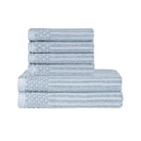 Soho Cotton Ribbed Textured Absorbent Hand and Bath Towel Set - Towel Set by Superior