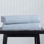 Soho Cotton Ribbed Textured Ultra-Absorbent 2 Piece Bath Towel Set - Bath Towel by Superior