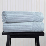 Soho Ribbed Cotton Absorbent 2 Piece Bath Sheet Towel Set - Bath Sheet by Superior