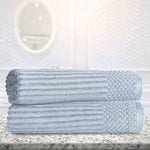 Soho Ribbed Cotton Absorbent 2 Piece Bath Sheet Towel Set - Bath Sheet by Superior