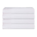 Soho Ribbed Cotton Absorbent Bath Towel Set of 4 - Bath Towel by Superior