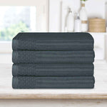 Soho Ribbed Cotton Absorbent Bath Towel Set of 4 - Bath Towel by Superior