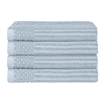 Soho Ribbed Cotton Absorbent Bath Towel Set of 4 - Bath Towel by Superior