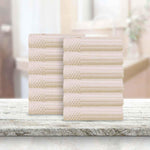 Soho Ribbed Cotton Absorbent Face Towel / Washcloth Set of 12 - Face Towel by Superior