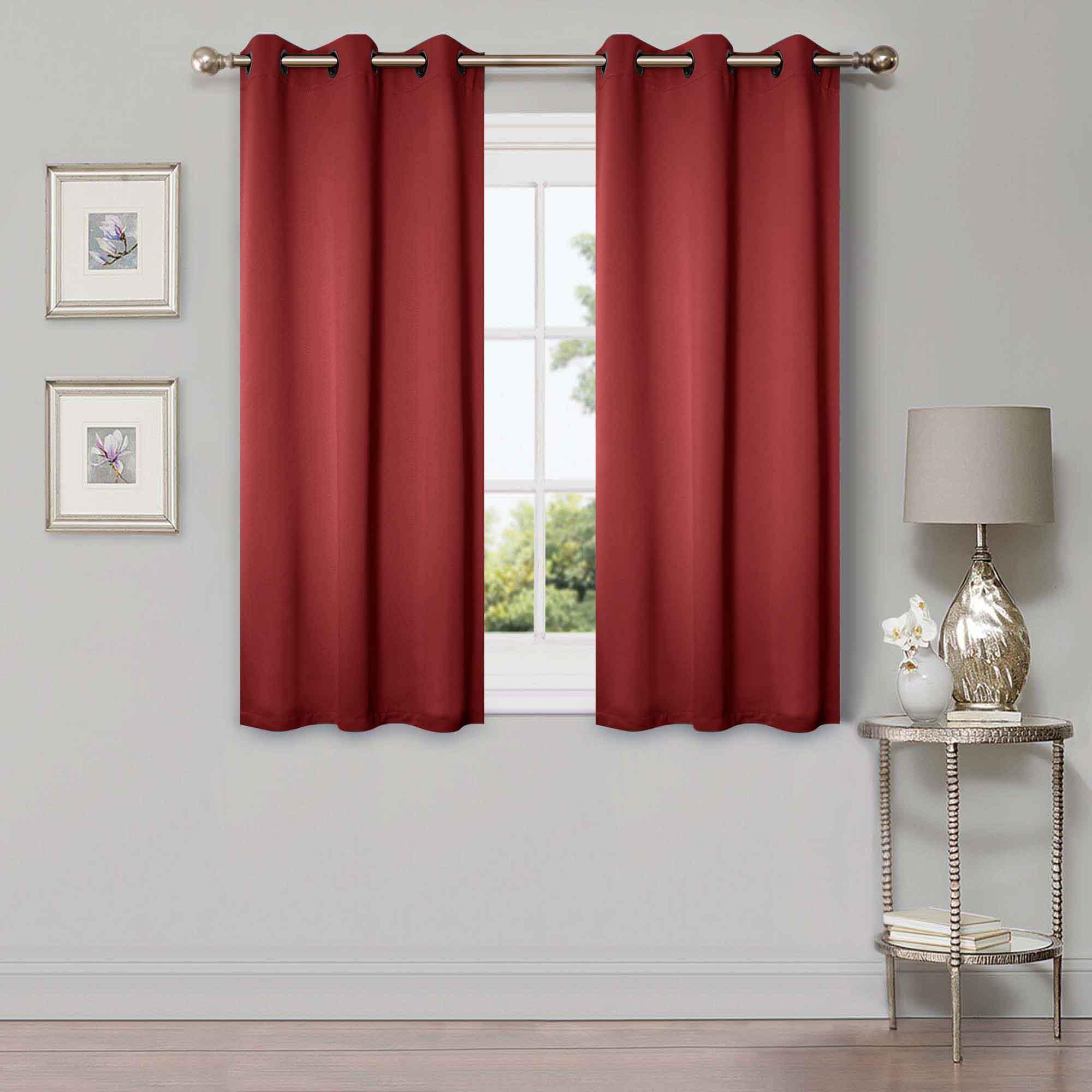 Solid Machine Washable Room Darkening Blackout Curtains, Set of 2 - Blackout Curtains by Superior