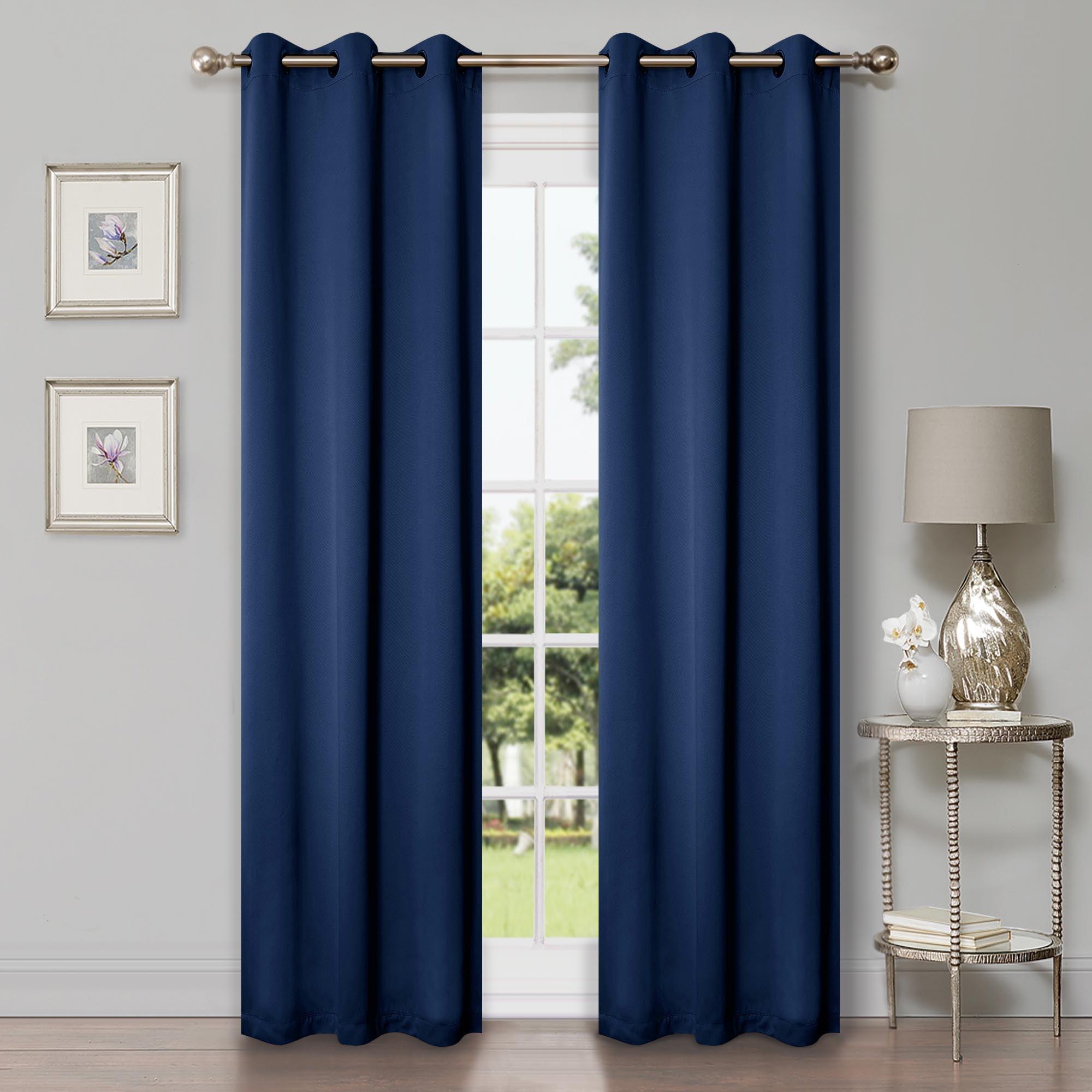 Solid Machine Washable Room Darkening Blackout Curtains, Set of 2 - Blackout Curtains by Superior