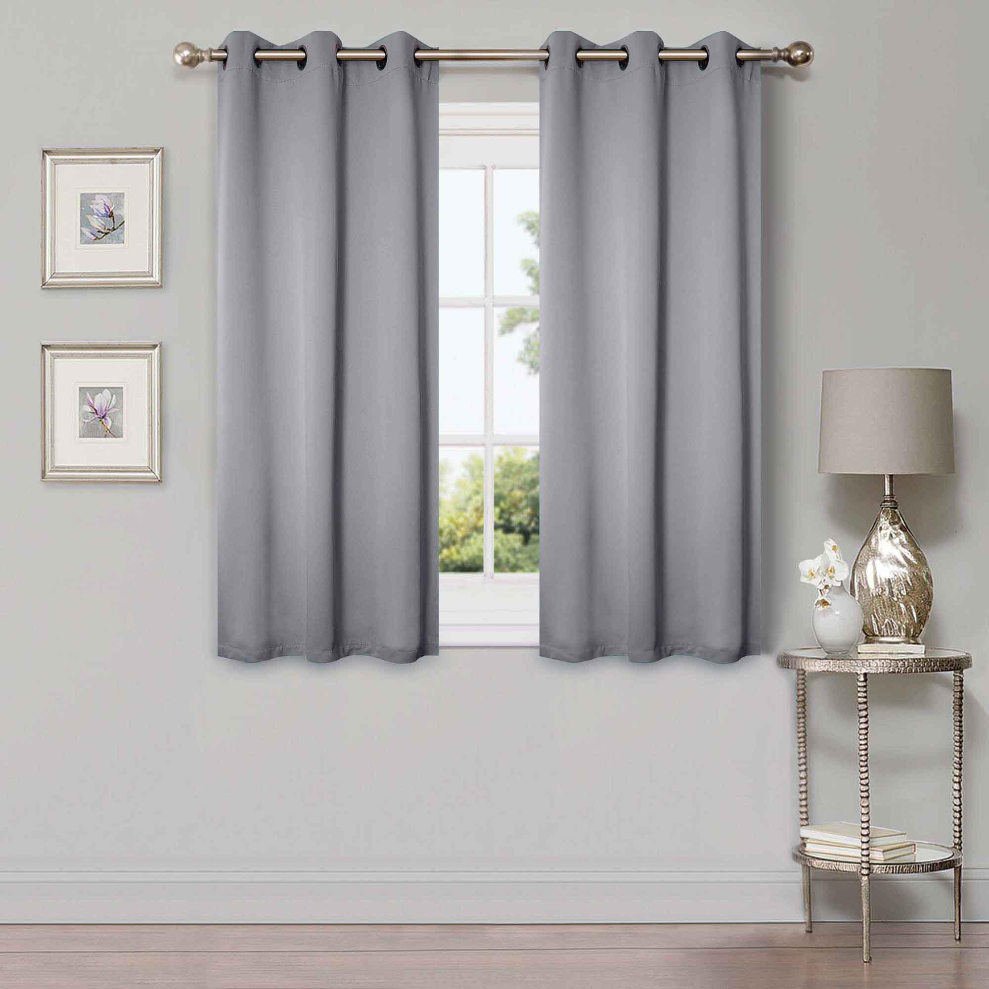 Solid Machine Washable Room Darkening Blackout Curtains, Set of 2 - Blackout Curtains by Superior