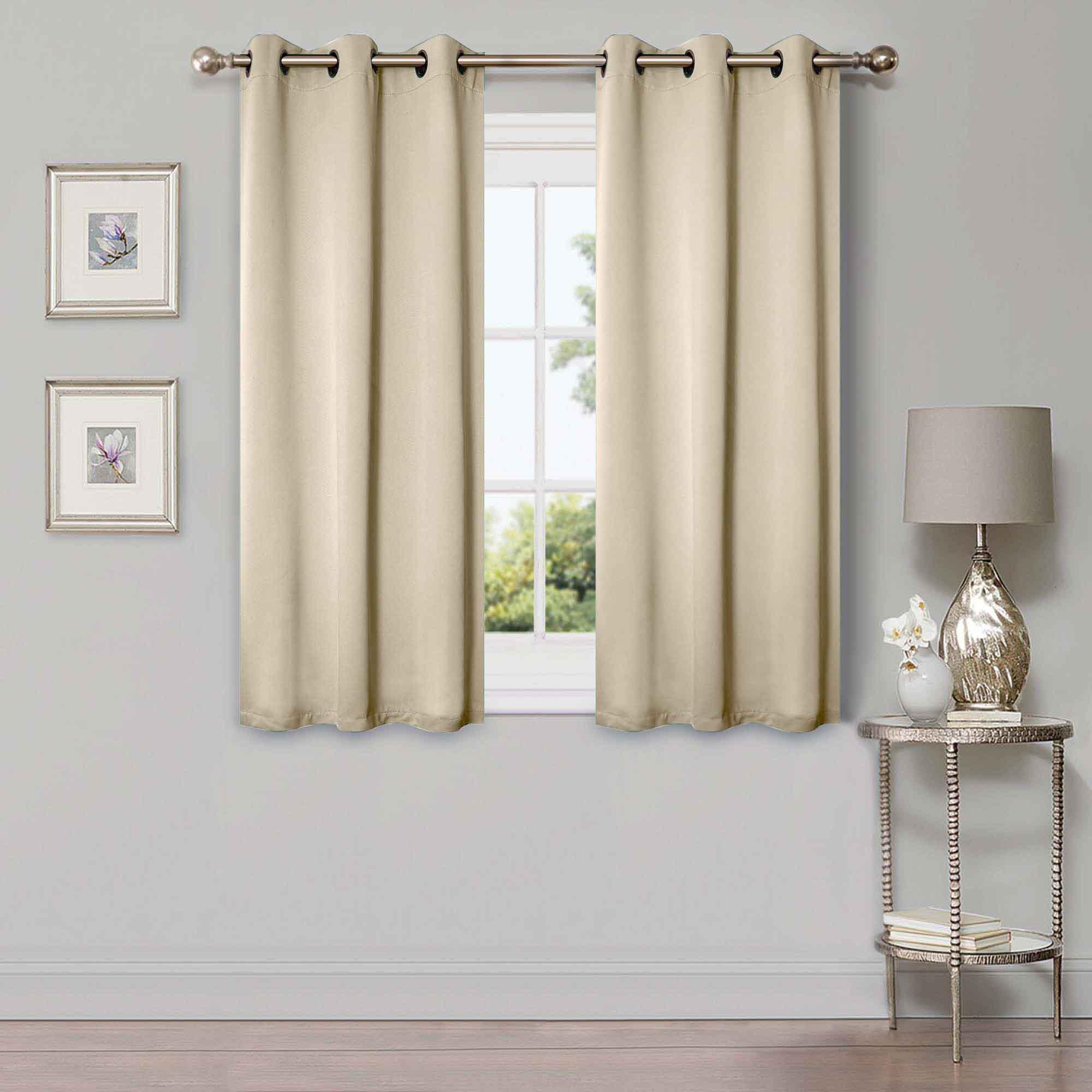 Solid Machine Washable Room Darkening Blackout Curtains, Set of 2 - Blackout Curtains by Superior