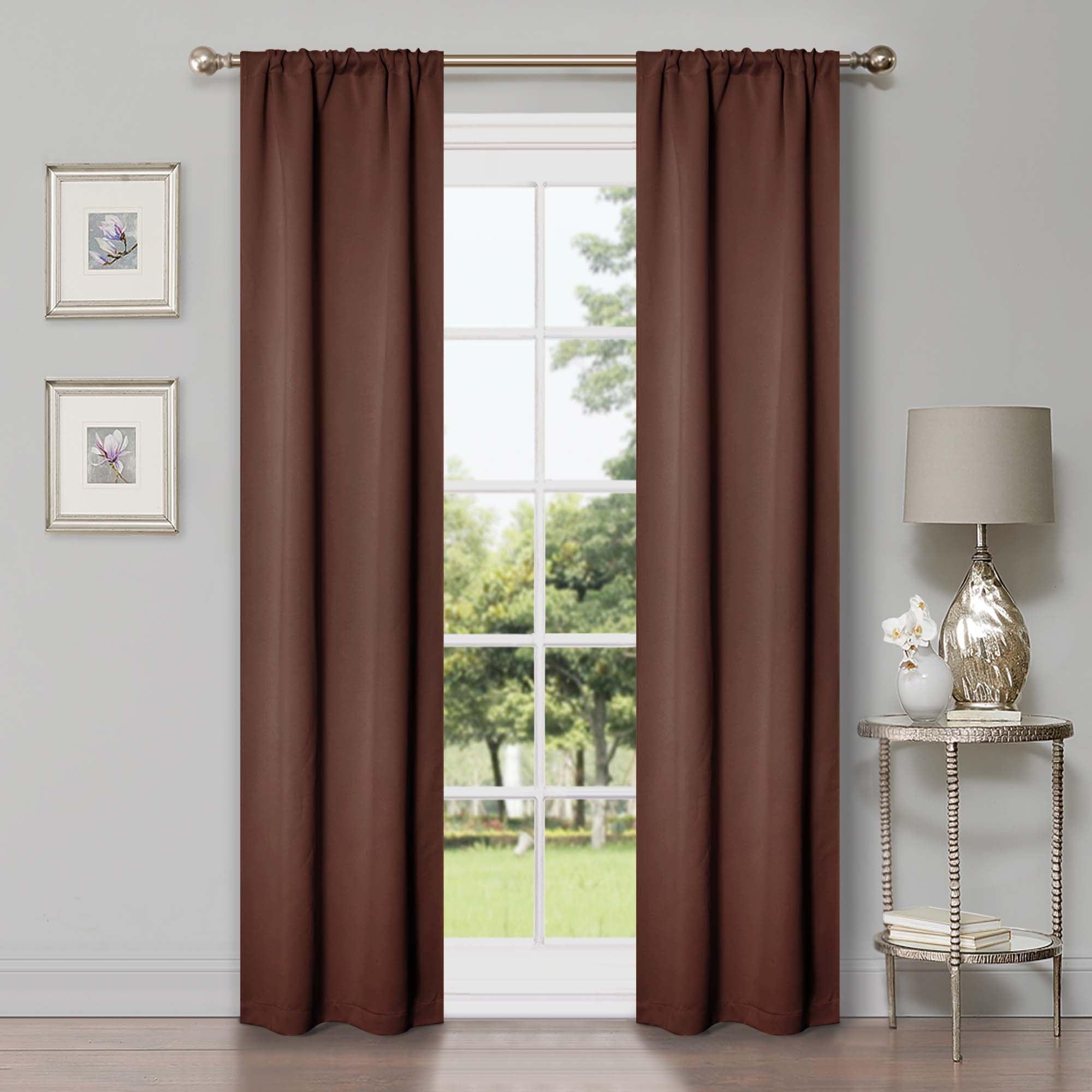 Solid Machine Washable Room Darkening Blackout Curtains, Set of 2 - Blackout Curtains by Superior