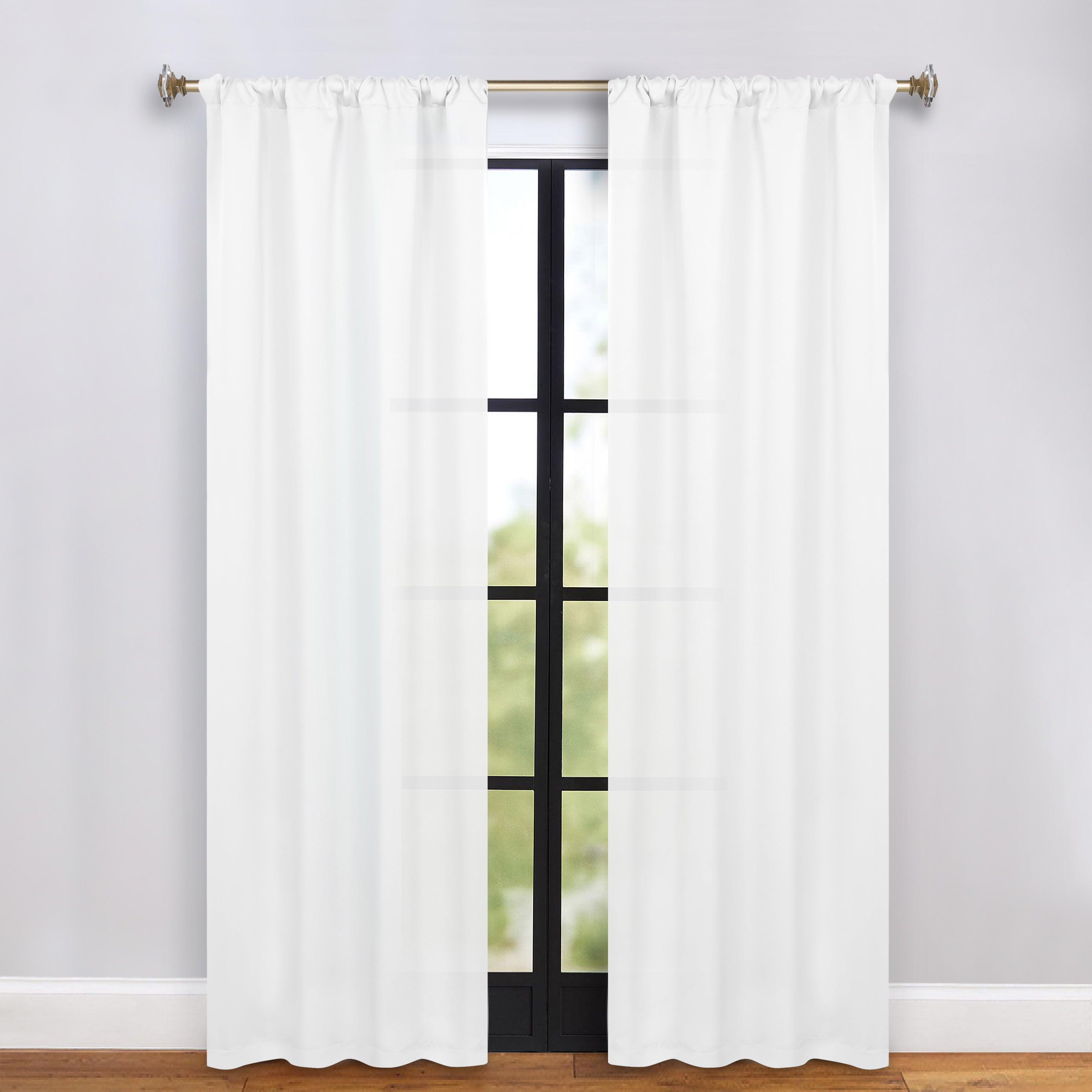 Solid Room Darkening Rod Pocket Blackout Curtain Panels, Set of 2 - Blackout Curtains by Superior