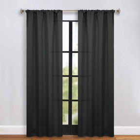 Solid Room Darkening Rod Pocket Blackout Curtain Panels, Set of 2 - Blackout Curtains by Superior