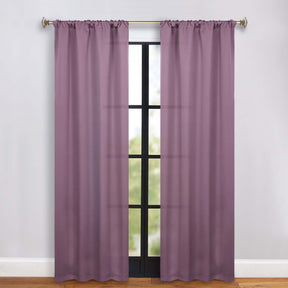 Solid Room Darkening Rod Pocket Blackout Curtain Panels, Set of 2 - Blackout Curtains by Superior