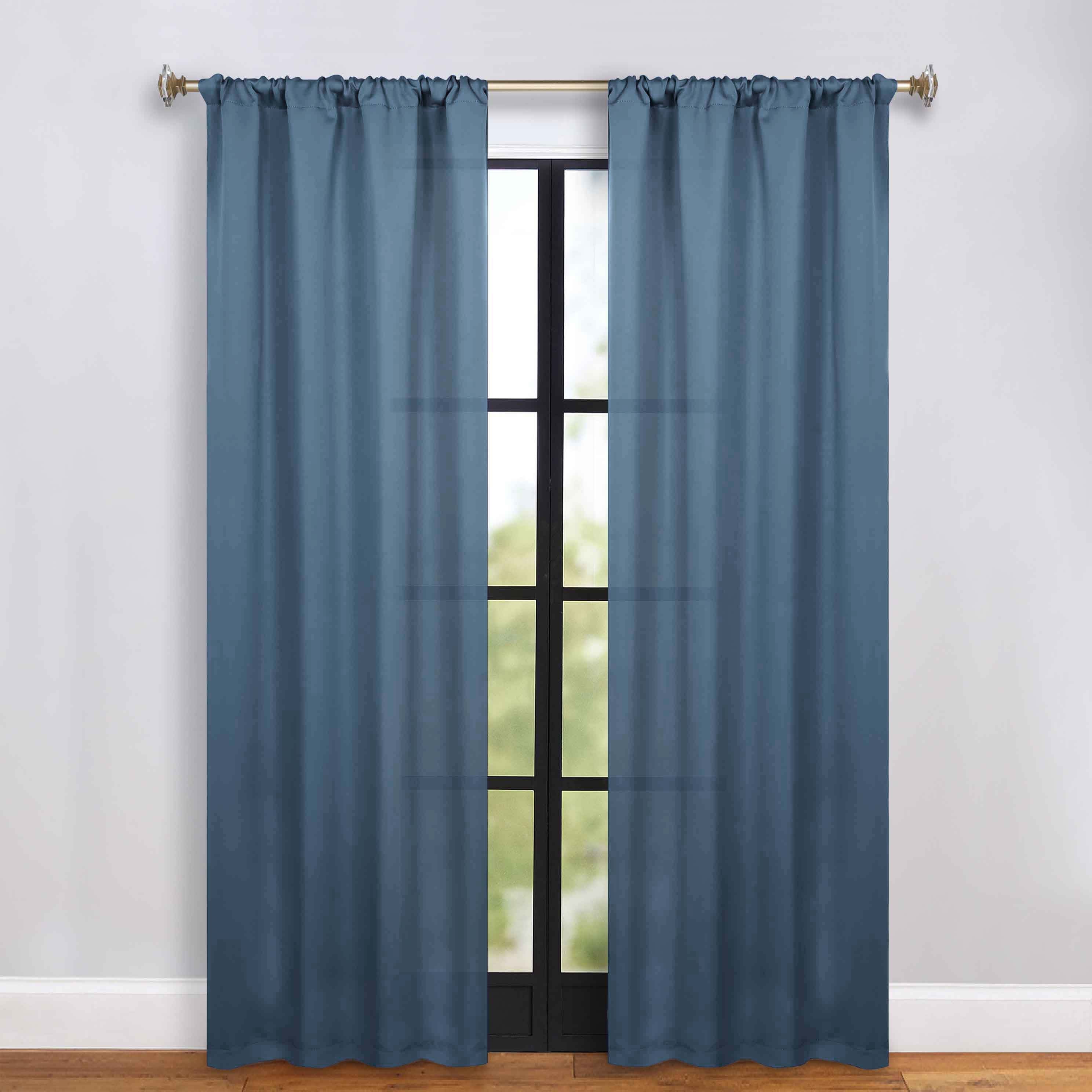 Solid Room Darkening Rod Pocket Blackout Curtain Panels, Set of 2 - Blackout Curtains by Superior