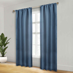 Solid Room Darkening Rod Pocket Blackout Curtain Panels, Set of 2 - Blackout Curtains by Superior