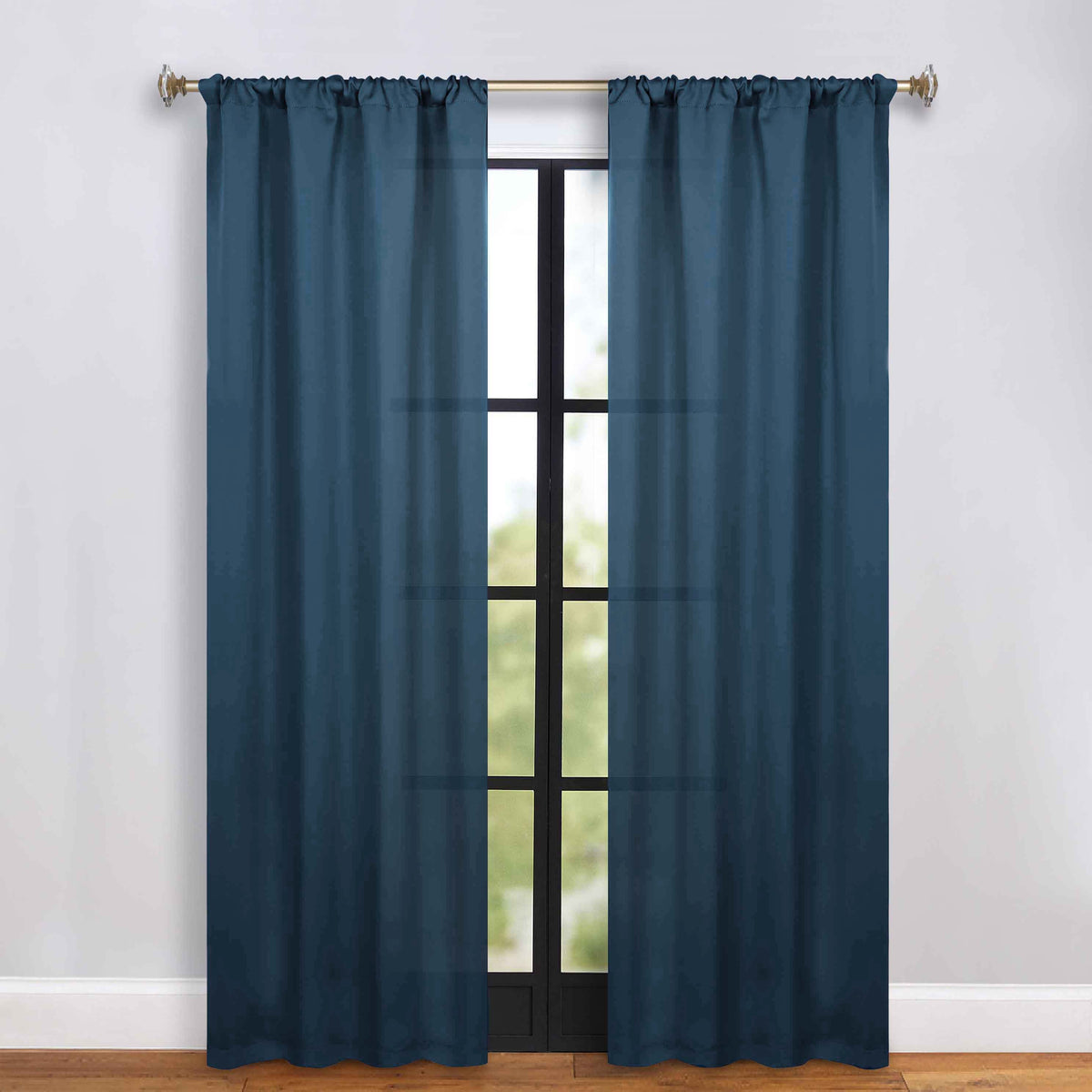 Solid Room Darkening Rod Pocket Blackout Curtain Panels, Set of 2 - Blackout Curtains by Superior