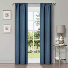 Solid Room Darkening Rod Pocket Blackout Curtain Panels, Set of 2 - Blackout Curtains by Superior