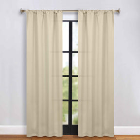 Solid Room Darkening Rod Pocket Blackout Curtain Panels, Set of 2 - Blackout Curtains by Superior