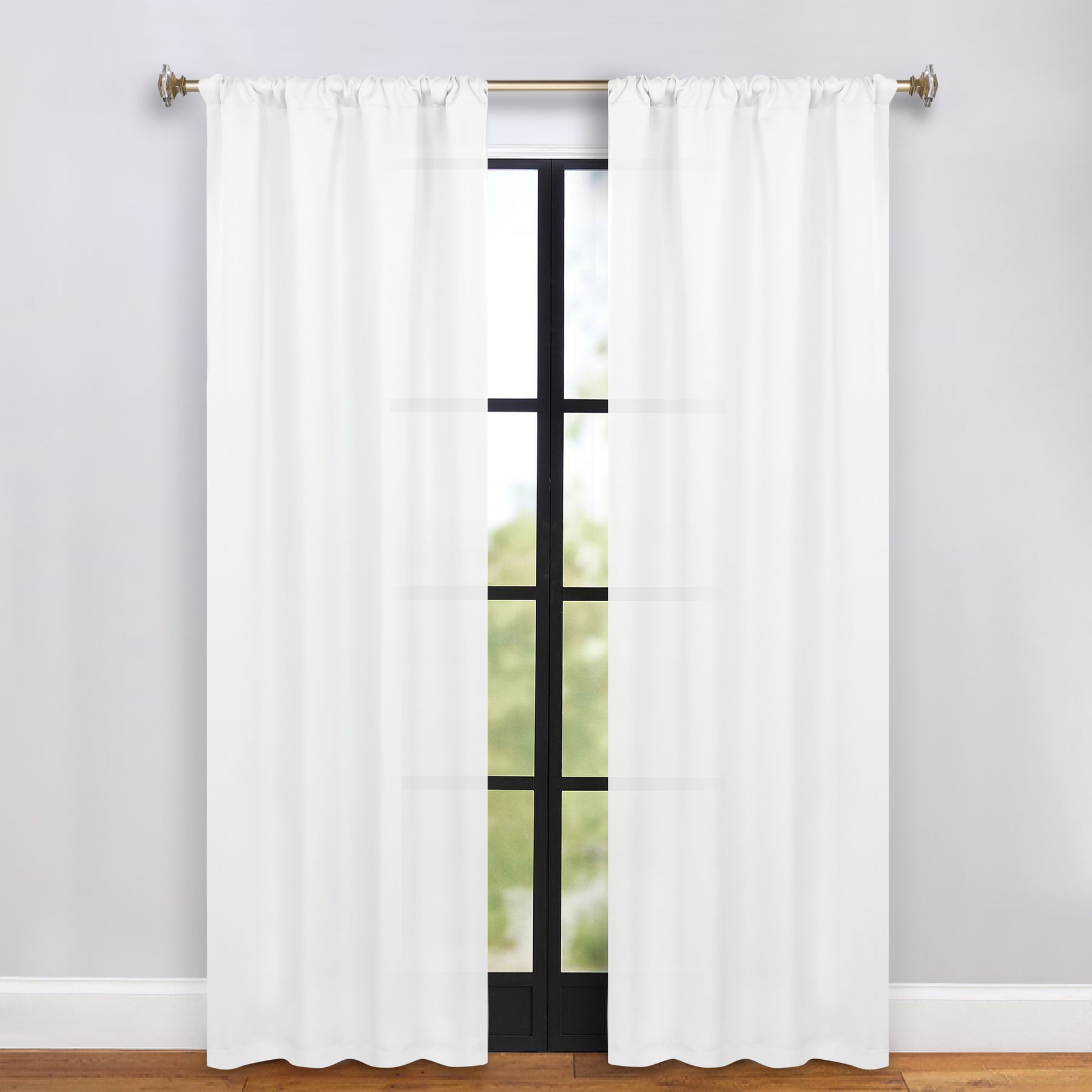 Solid Room Darkening Rod Pocket Blackout Curtain Panels, Set of 2 - Blackout Curtains by Superior