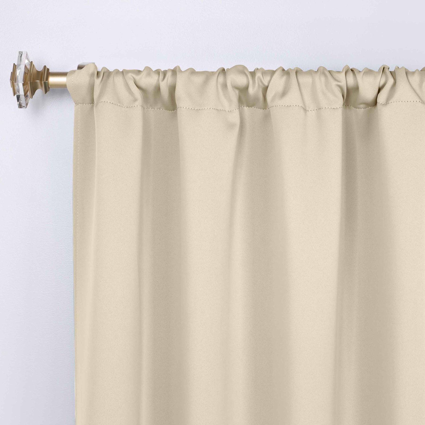 Solid Room Darkening Rod Pocket Blackout Curtain Panels, Set of 2 - Blackout Curtains by Superior