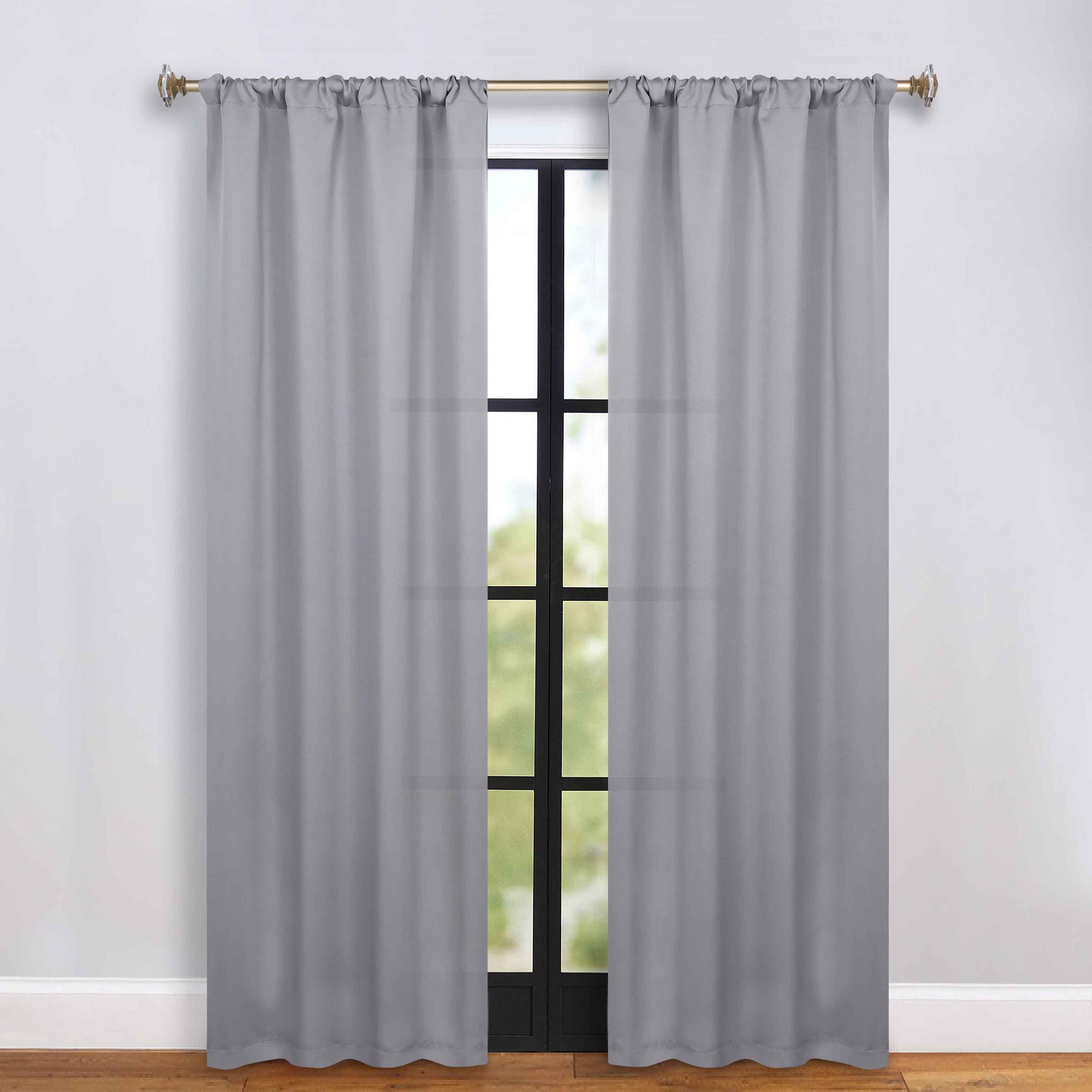 Solid Room Darkening Rod Pocket Blackout Curtain Panels, Set of 2 - Blackout Curtains by Superior