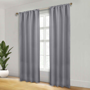 Solid Room Darkening Rod Pocket Blackout Curtain Panels, Set of 2 - Blackout Curtains by Superior