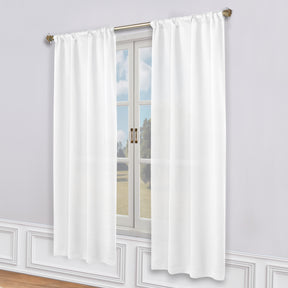 Solid Room Darkening Rod Pocket Blackout Curtain Panels, Set of 2 - Blackout Curtains by Superior