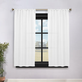 Solid Room Darkening Rod Pocket Blackout Curtain Panels, Set of 2 - Blackout Curtains by Superior