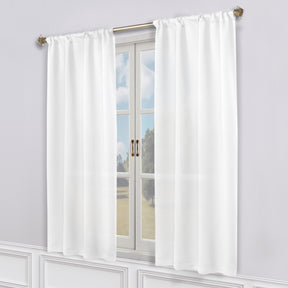 Solid Room Darkening Rod Pocket Blackout Curtain Panels, Set of 2 - Blackout Curtains by Superior