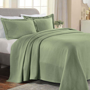 Solitaire Jacquard Matelassé Cotton Diamond Solitaire Bedspread Set - Bedspread by Superior