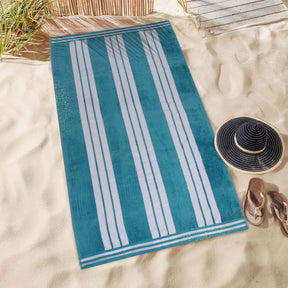 Striped Extra Large Oversized Absorbent Quick Dry Cotton Beach Towel - Beach Towel by Superior