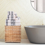 Superior Athens Cotton Greek Key Trim 8 Piece Towel Set - Towel Set by Superior