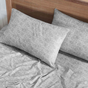 Superior Melange Flannel Cotton Two-Toned Fuzzy Pillowcases, Set of 2 - Pillowcases by Superior